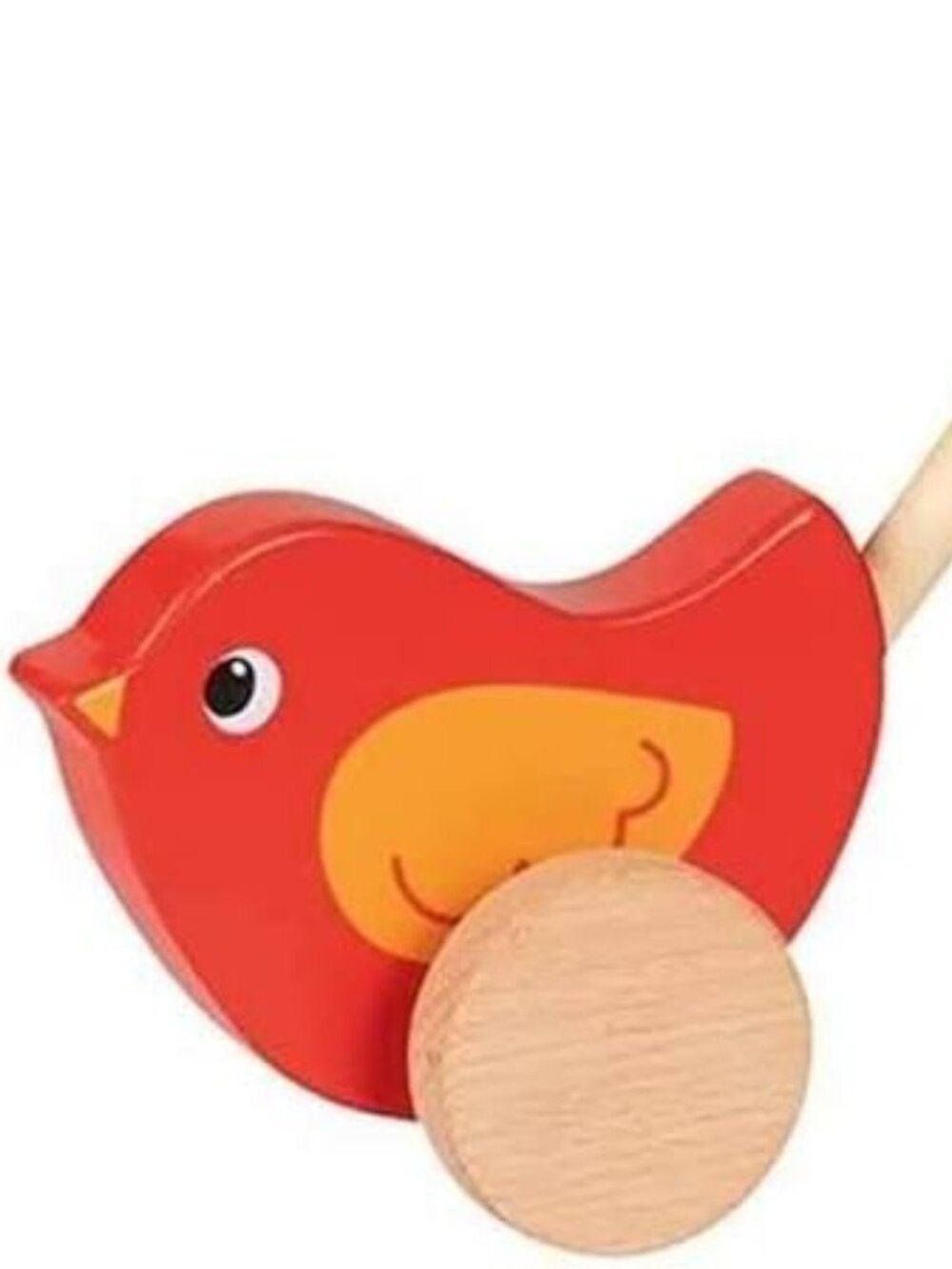 NWT Goki Wooden Toys Push Along Bird